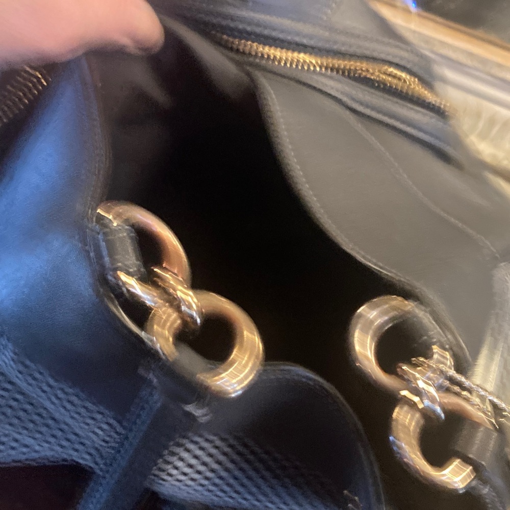 Genuine Coach  Lexy  Legacy Jacquard Blue and Black Checkered Shoulder Bag - Picture 14 of 17